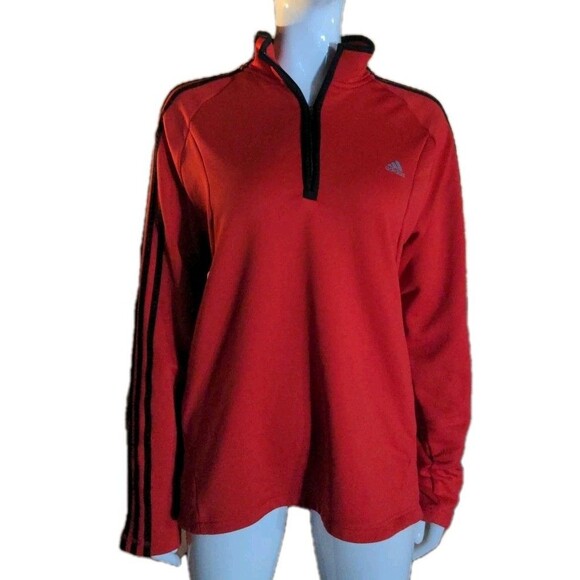 Adidas Original Men's Superstar Track Top Full Zip Jacket Red Size Large - Picture 1 of 3